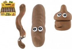 Antistress-legetøj lort 14 cm elastisk og formbart