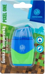 Blyantspidser med viskelæder 2-i-1 ASTRA Pixel One