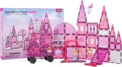 Magnetisk byggesæt Lyserød prinsesse 58 dele