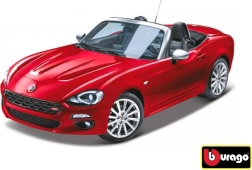 Bburago Fiat 124 Spider rød 1:24 model