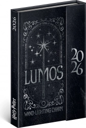 Ugentlig magnetisk dagbog Harry Potter Lumos 2026, 11 x 16 cm