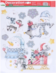 Julevinduesdekoration 41 × 29 cm