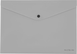 Konvolut med trykknap grå til format A5