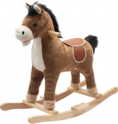 Gyngende hest med melodi PlayTo brun