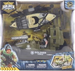 Militærsæt med båd og kajak