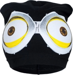 Forårs-børnehue New Baby med Minion-motiv, sort (3–4 år)