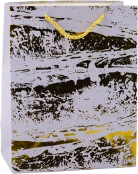 Elegant gavepose med gyldne dekorationer 23 x 18 x 10 cm