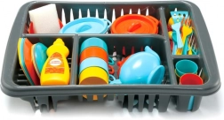 Opvaskesæt til små husassistenter med tørrestativ
