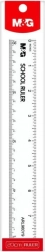 M&G plastlineal, gennemsigtigt, 20 cm