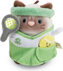 Nici MyMochi siamesisk kat Siamy i tennisoutfit med bold 8 cm