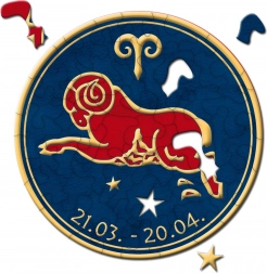 CURIOSI rundt puslespil Stjernetegn – Vædderen, 33 brikker