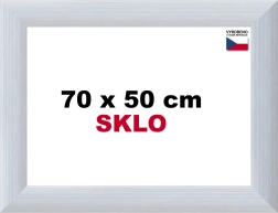 Aluminiumsramme til puslespil 70 × 50 cm, sølvfarvet