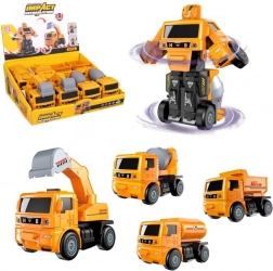 Robotisk byggelastbil med friktionsmotor