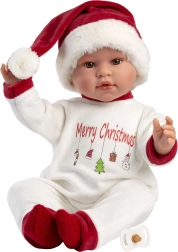 Llorens New Born realistisk talende babydukke 45 cm med blødt krop