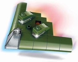 Qman amfibisk bombefly Electric Ray – ministavebygningssæt 38 dele