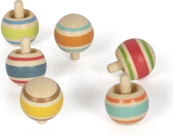 Small foot Træsnurretop med striber 1 stk