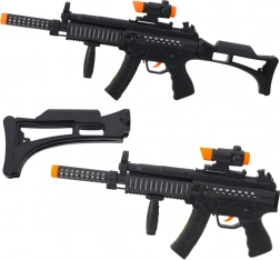 Børne-maskinpistol med lys og lyde 62 cm – sort