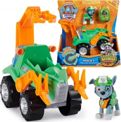 Paw Patrol Rocky Dino Rescue – figur, stort køretøj og overraskelsesdinosaur