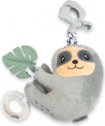 Pædagogisk spillende plysbamse med clip New Baby dovendyr