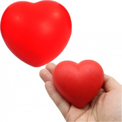 Anti-stressbold formet som et hjerte – rød