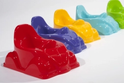 Natpotte formet som en bil