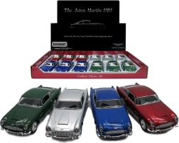 Metalmodel af Aston Martin DB5 med pullback-optræk