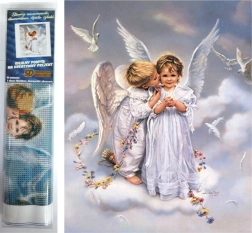 Diamantmaling Englebørn 30 × 40 cm