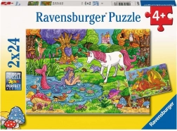 Ravensburger puslespil Magisk Skov 2x24 brikker