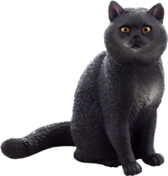 Plastfigur af kat til børn og samlere