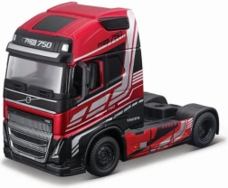 Metamodel af lastbil Volvo FH16 Globetrotter 750 XXL 1:43 fra Bburago – rød