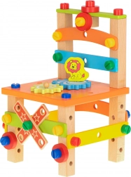 Trækonstruktionssæt – værkstedsstol, 49 dele