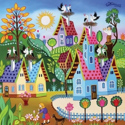 Kvadratisk puslespil Storketræk 1000 brikker