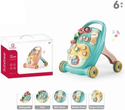 Skubbe-gåvogn, pædagogisk, 2 farver