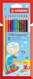 Sæt akvarelblyanter Stabilo Aquacolor 12 stk