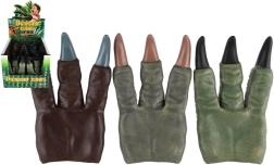 Gummiklør til hånden i dinosaurstil 15 × 23 cm – karnevals-kostumepote