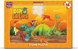 ART PUZZLE dinosaurer – pladepuslespil 48 brikker