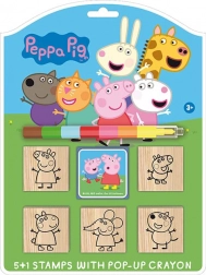 Stempelsæt Peppa Pig med voksfarve