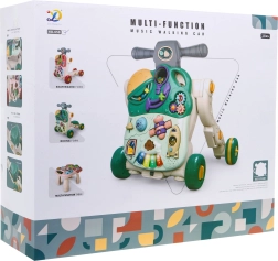 Interaktivt legetøj til børn 5-i-1 – gåvogn, løbecykel, løbehjul, aktivitetsbord og sensorisk tavle (18+ måneder)