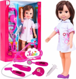 Stor sygeplejerskedukke med lægetilbehør til børn 3+