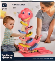 Etagebilbane Dinosaur med små biler