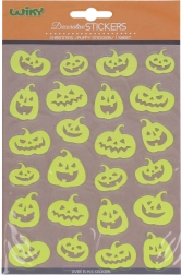 Selvlysende klistermærker Græskar Halloween 25 × 14,4 cm
