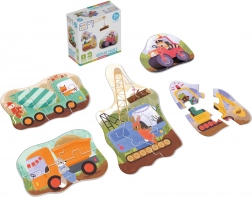 véeéliké puslespil byggemaskiner