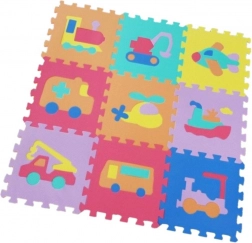 Skumgulvspuslespil transportmidler 9 stk
