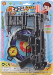 Legetøjsmaskingevær med kikkert og kompas