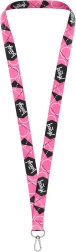 Pink nøglering BAAGL – lanyard 45 cm af slidstærk polyester