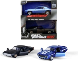Fast & Furious – dobbeltpakke Chevrolet Camaro 1969 og Dodge Charger Wide Body 1968 1:32