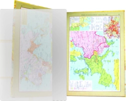 Oxybag omslag til verdenskort-atlas af polypropylen