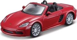 Bburago 1:32 - Porsche 718 Boxster - Mørkerød, Gul