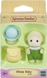 Fåret Emma – figur fra SYLVANIAN FAMILIES med hat og rygsæk
