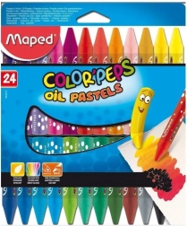 Trekantede oliekridt MAPED Color'Peps 24 stk.